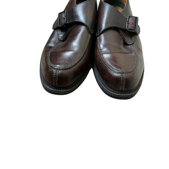FRYE Frasier Monk Strap Brown Leather Oxford Loafers Men’s 11 main image 9